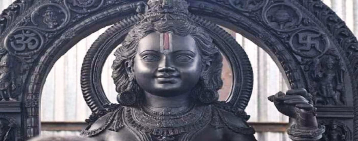 First Photo Of Lord Ram Idol in Ayodhya